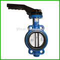 cast iron lever handle operated wafer type butterfly valve